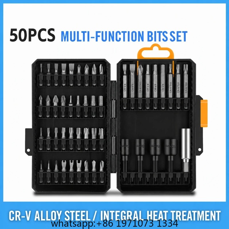 Kit Power Tools - 50PCS Impact Driver Bit Set Phillips