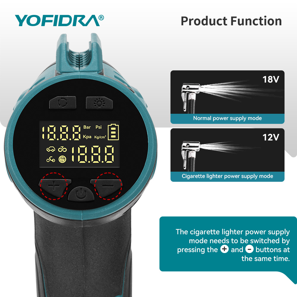 YOFIDRA Electric Air pump Port - đánh giá và giá Power Tools Display