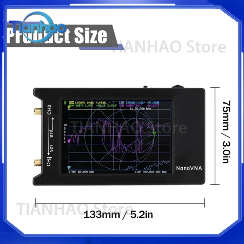 Nano VNA-H4 Antenna Analyzer f - đánh giá và giá Power Tools Vector