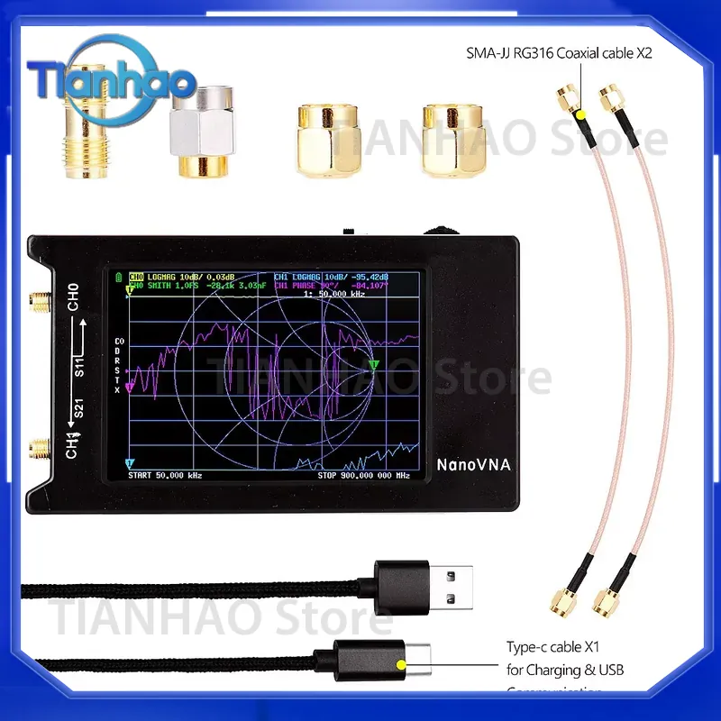 NanoVNA-H4 for Antenna Analyze - đánh giá và giá Power Tools Vector