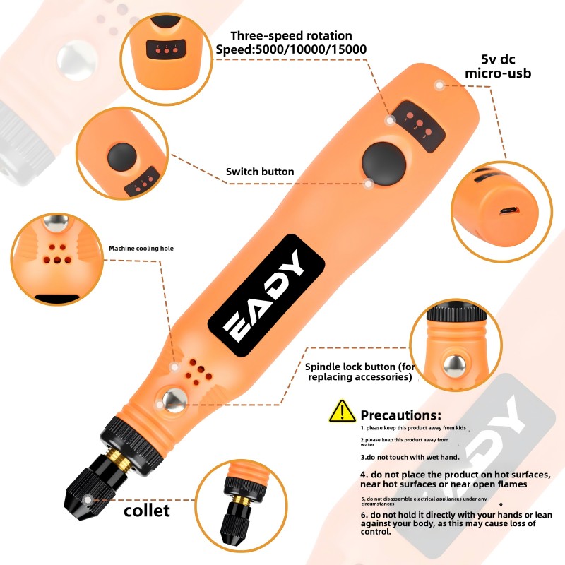 USB Cordless Rotary Tool Kit – - đánh giá và giá Kit Power Tools