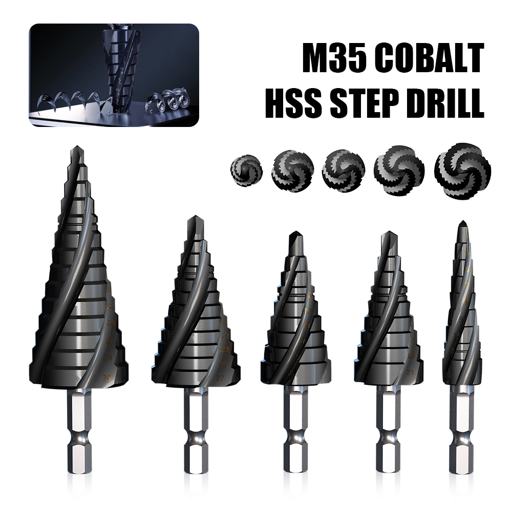 M35 Cobalt 4-Flute Step Drill  - đánh giá và giá Power Tools Kobalt