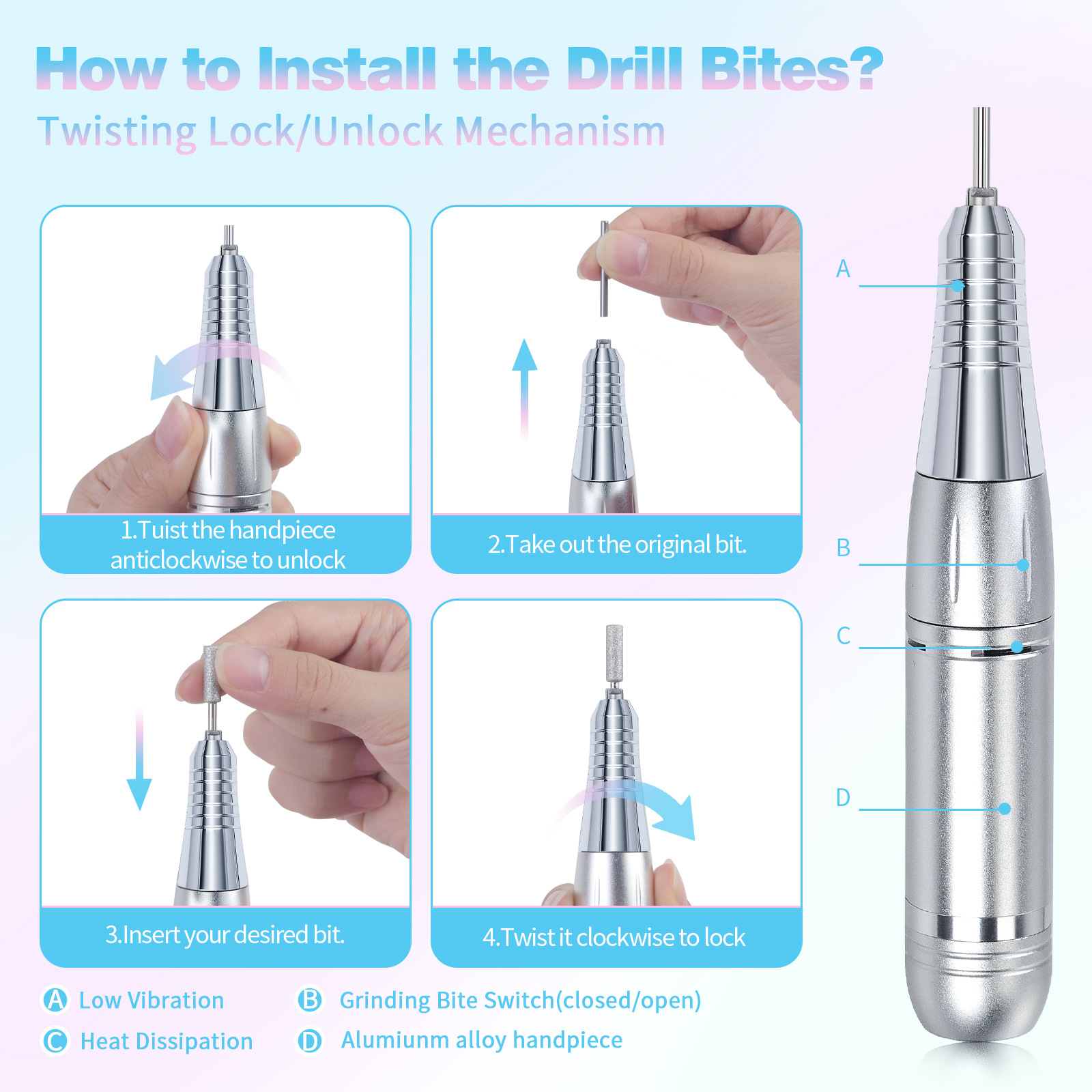 45000rpm Manicure Drill Machin - đánh giá và giá Power Tools Display