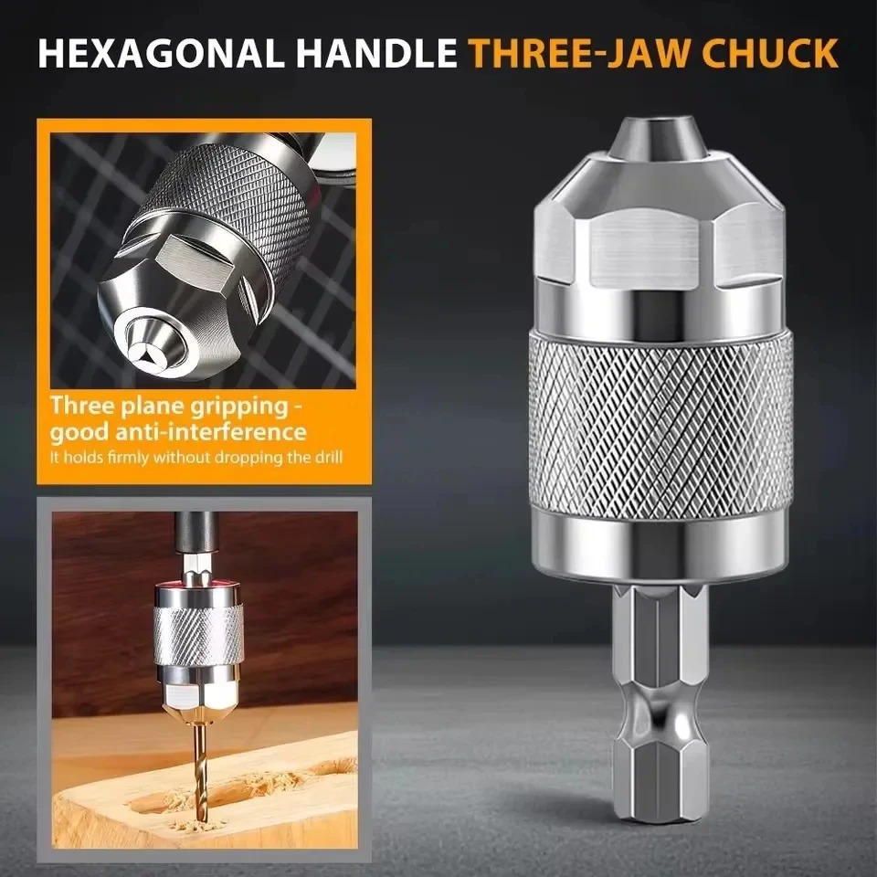 3-Jaw Keyless Drill Chuck Adap - đánh giá và giá Power Tools Jack
